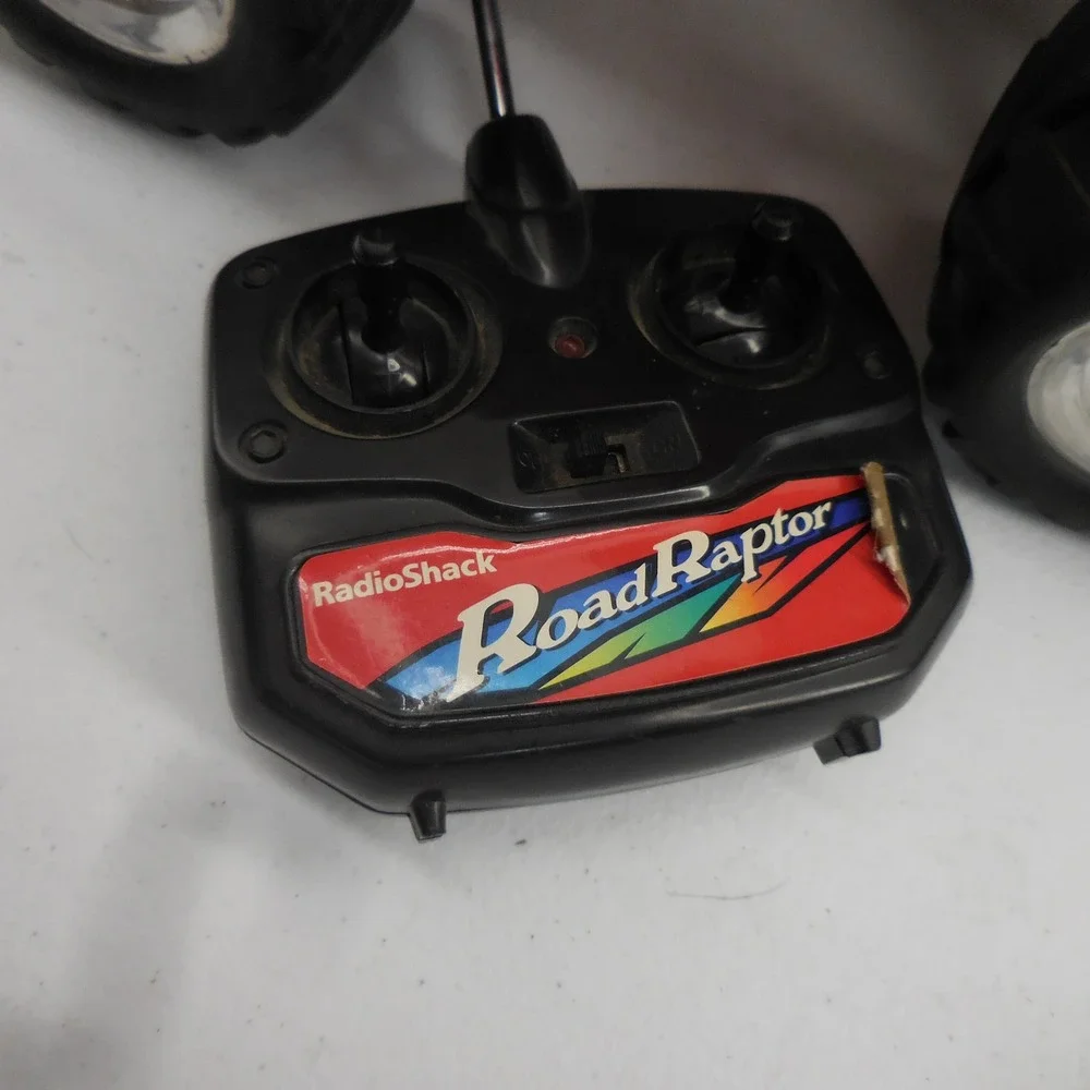 Vintage RadioShack Road Raptor RC Monster Truck Red Swing Action Tested & Works